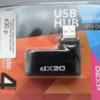 Внешний USB.2.0 Hub 3-port Dexp