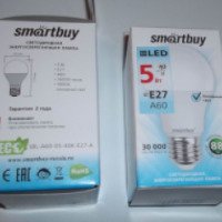 Лампа светодиодная SmartBuy SBL-A60-05-40K-E27A