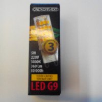 Лампа светодиодная Светкомплект LED G9 5W 3000K