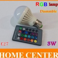 Светодиодная лампа Home center RGB с пультом ду