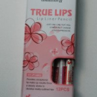 Набор карандашей для губ M&N True Lips