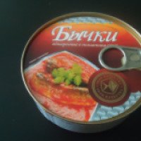 Консервы рыбные Омега "Бычки обжаренные в томатном соусе"