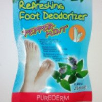 Освежающий дезодорирующий гель для ног Purederm "Перечная мята"