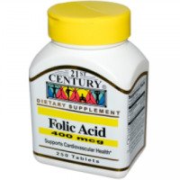 Фолиевая кислота 21st Century Folic Acid