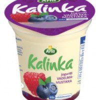 Йогурт Arla Natura Kalinka jogurtti Vadelma-Mustikka
