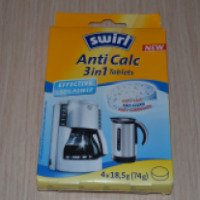 Очиститель от накипи в таблетках Swirl для очистки капельных кофеварок и электрических чайников