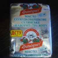 Масло сладкосливочное селянское Фаворит 73%