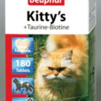 Витаминизированное лакомство для кошек Beaphar "Kitty's + Taurin-Biotin"