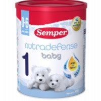 Адаптированная молочная смесь Semper nutradefense baby 1