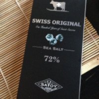 Горький шоколад с морской солью Swiss Original