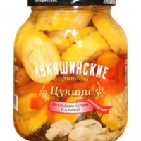 Маринованные цукини со сладким перцем и алычой "Лукашинские маринады"