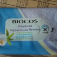 Влажная туалетная бумага Biocos