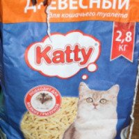 Древесный наполнитель для кошачьего туалета Лесагропром "Katty"