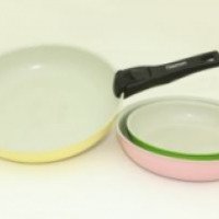 Набор керамической посуды со съемной ручкой FISSMAN COMFORTO