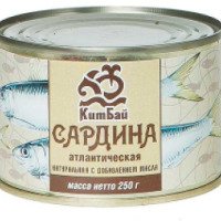 Консервы КитБай "Сардина атлантическая натуральная с добавлением масла"