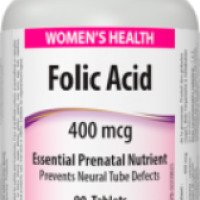 Фолиевая кислота Webber Naturals Folic Acid 400 mcg