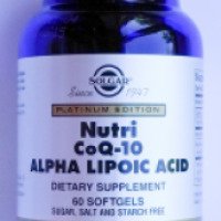 БАД Solgar "Нутрикоэнзим Q10" с альфа-липоевой кислотой