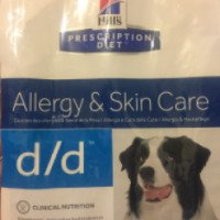 Лечебный корм для собак Hill's Prescription Diet d/d Allergy&Skin Care