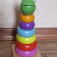 Пирамидка Wooden Toys Seven Color Frog Tower