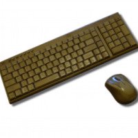 Беспроводной комплект клавиатура+мышь RoHS KG-201-N+MG94-N Bamboo