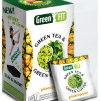 Зеленый чай и зеленый кофе "GREENFIT" PINEAPPLE