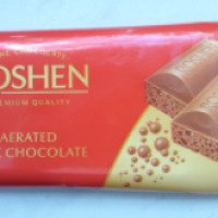 Шоколад пористый темный молочный Roshen Premium Quality