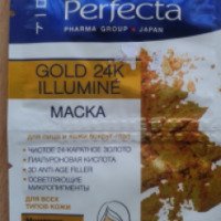 Маска для лица Perfecta "Gold 24K Illumine"