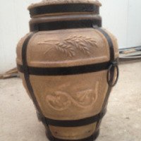 Керамическая печь Барельеф Тандыр Колос
