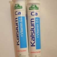 Кальций растворимый шипучий в таблетках Megavit Kalsium + Vitamin D3