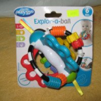 Игрушка развивающая Playgro Пластиковый мячик с ленточками