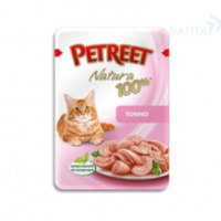 Влажный корм для кошек Petreet кусочки розового тунца