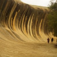 Каменная волна Wave Rock на горном хребте "Стирлинг" (Австралия, Хайден)