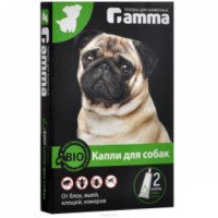 Капли для собак Gamma" от блох, вшей, клещей, комаров