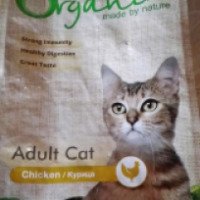 Сухой корм для взрослых кошек Organix с курочкой