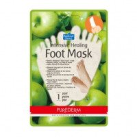 Интенсивная восстанавливающая маска для ног PUREDERM Intensive Healing Foot Mask Apple