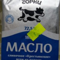 Масло сливочное "Крестьянское" Молочные горки 72.5 %