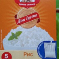Рис круглозерный шлифованный в пакетиках для варки "Дон Густо"