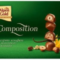 Шоколадные конфеты Alpen Gold Composition