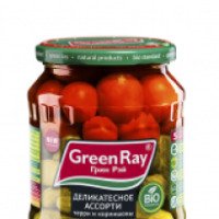 Консервы Green Ray томаты и огурцы "Аппетитное ассорти"