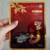Тканевая маска для лица "Корейский красный жень-шень" My gold