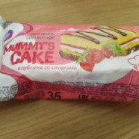 Бисквитное пирожное Конти-Рус "Mummy's cakes" клубника со сливками