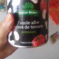 Фасоль белая в томатном соусе Natur Bravo
