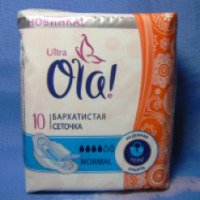 Гигиенические прокладки OLA Ultra Бархатистая сеточка + гель