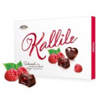 Шоколадные конфеты с начинкой из малинового мармелада Kalev Kallile