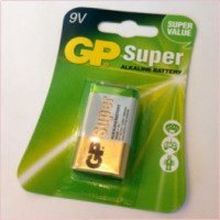 Алкалиновая батарейка GP Super 9v/6LF22/6LR61/MN1604