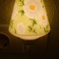 Светильник-ночник в розетку Ультра Лайт "Хризантемы"