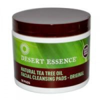 Диски с маслом чайного дерева Desert Essence "Natural Tea Tree Oil Facial Cleansing Pads"