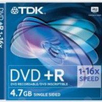 Диск TDK DVD+R 4.7Gb 16x
