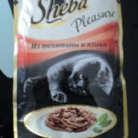 Корм для кошек Sheba Pleasure из телятины и языка