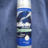 Пена для бритья Gillette Series Sensitive с алоэ